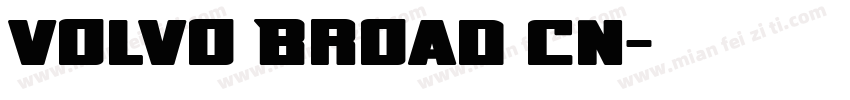 Volvo Broad CN字体转换